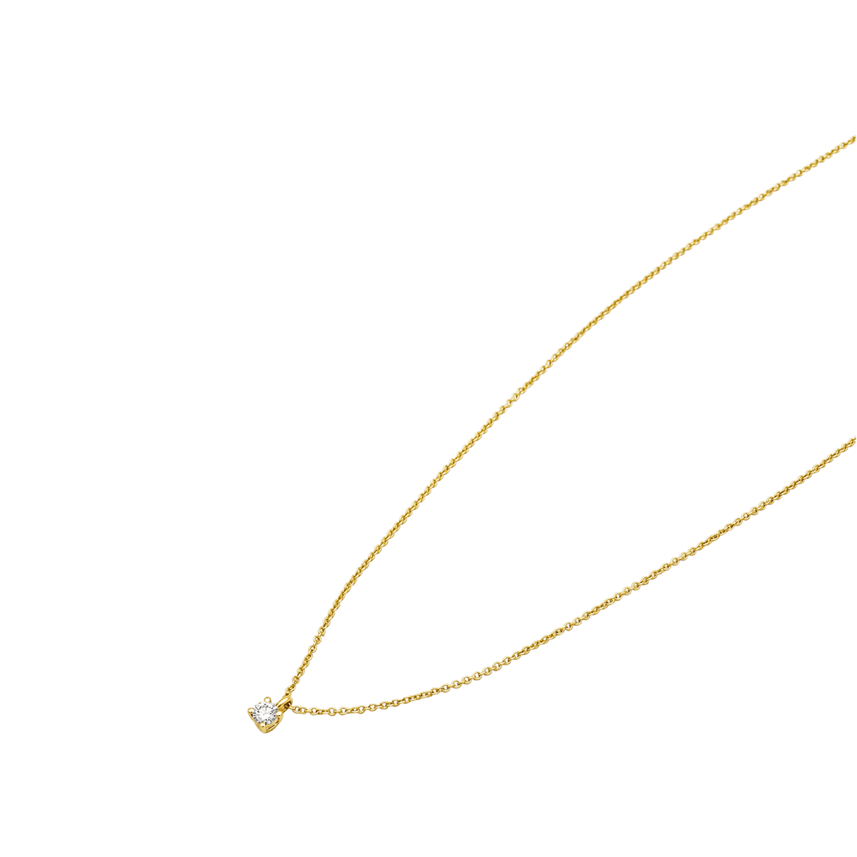 Collier Pendentif TIFFANY & CO Tiffany Solitaire en or rose et diamant
