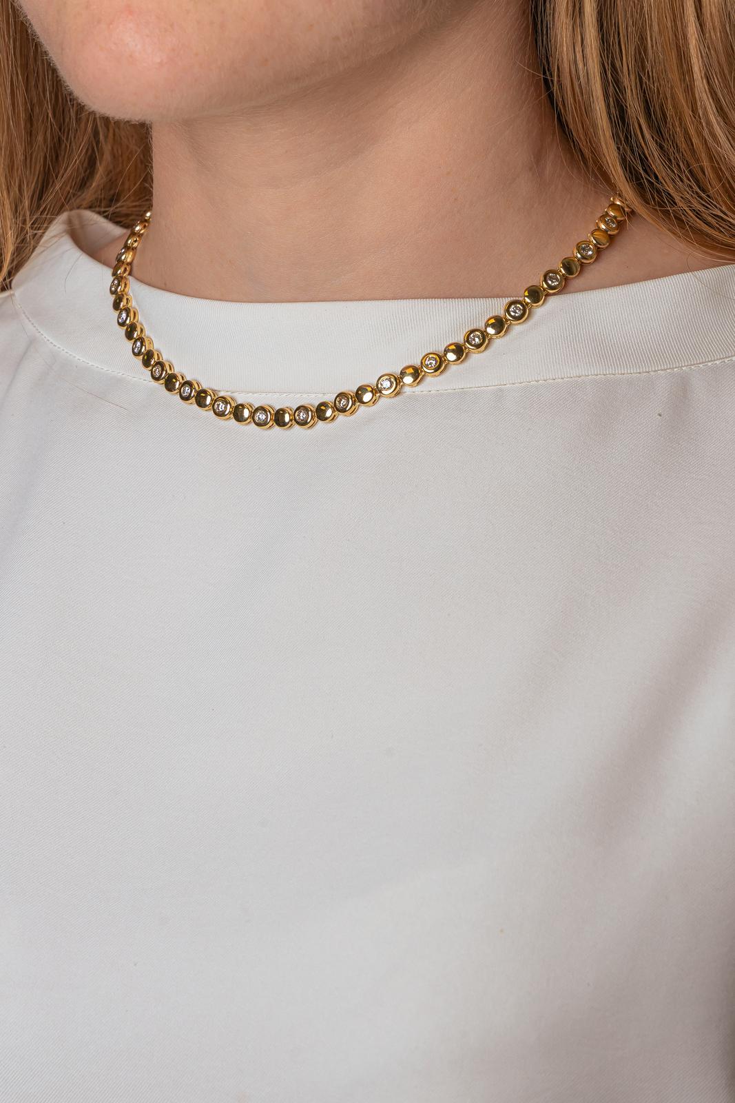 Collier Or jaune Diamant