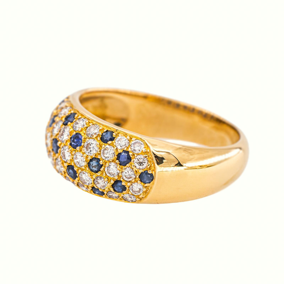 Bague Jonc Or jaune Saphir