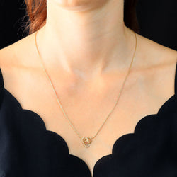 Collier Pendentif en or jaune et rubis