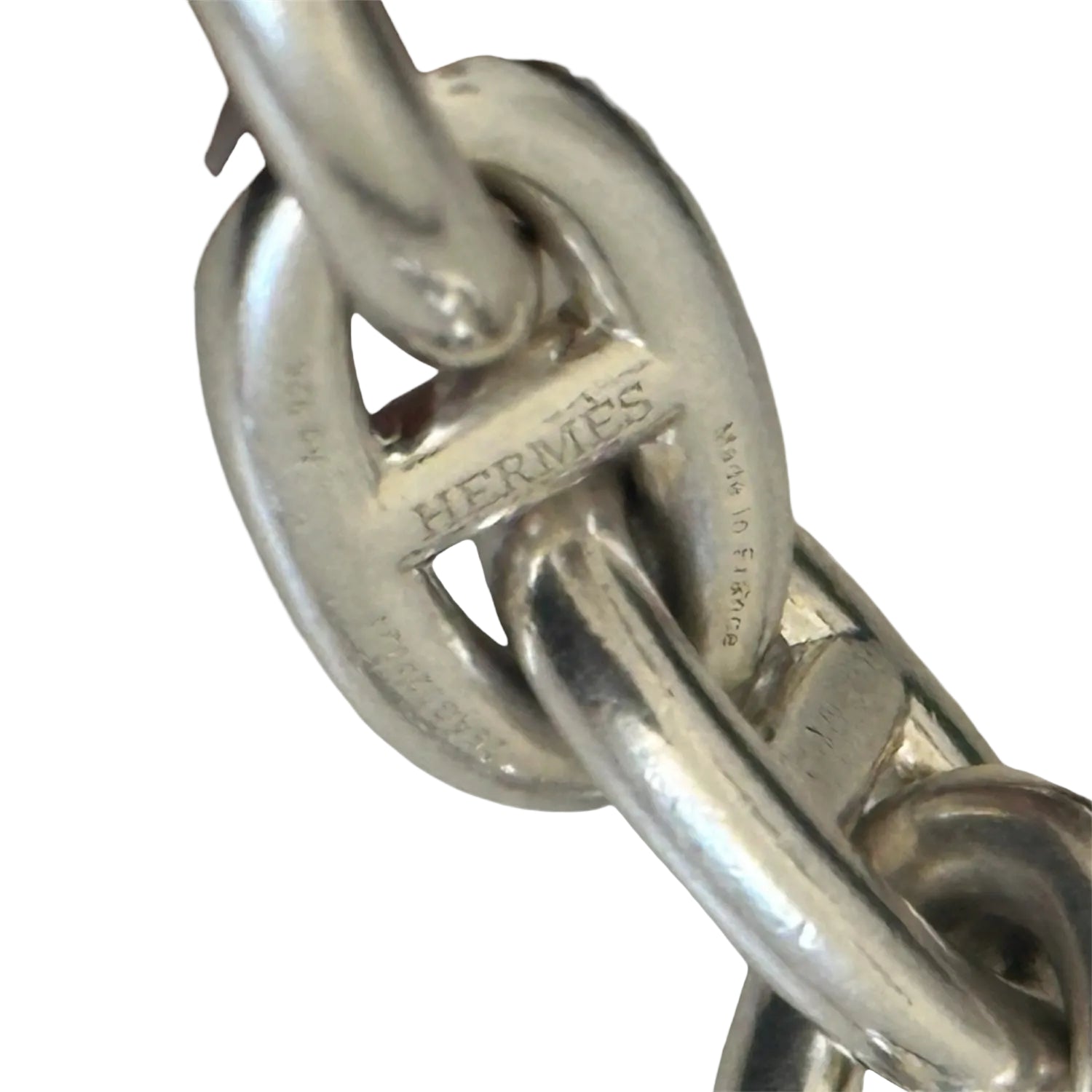 Bracelet Maille HERMÈS "Chaîne d'ancre" GM en argent