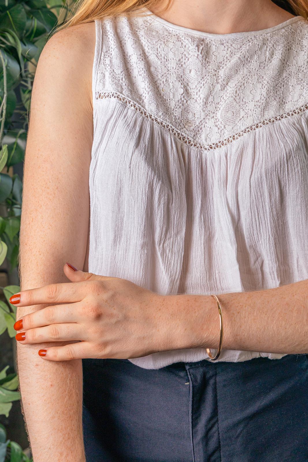 Bracelet Demi-jonc Or rose