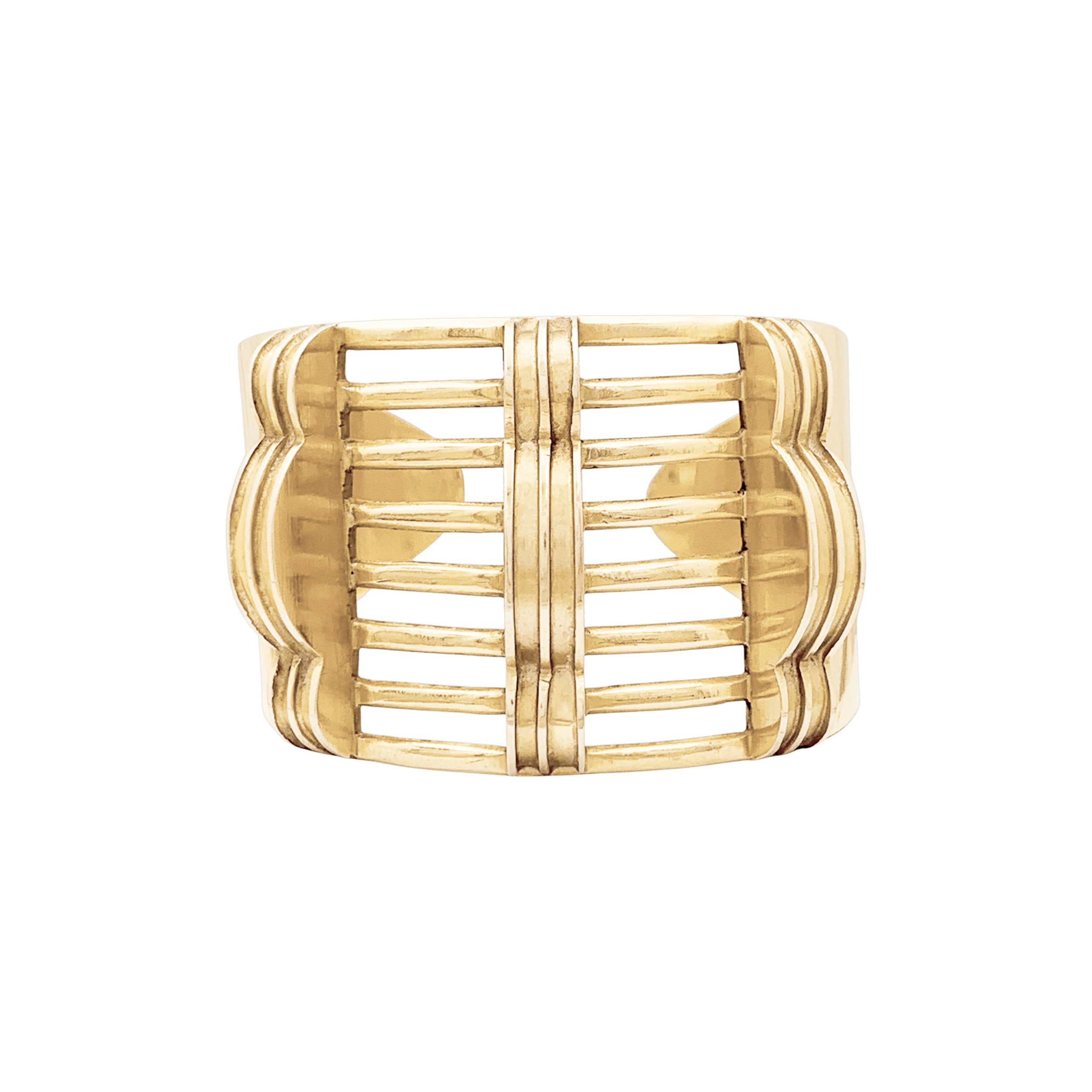 Bracelet manchette or rose.