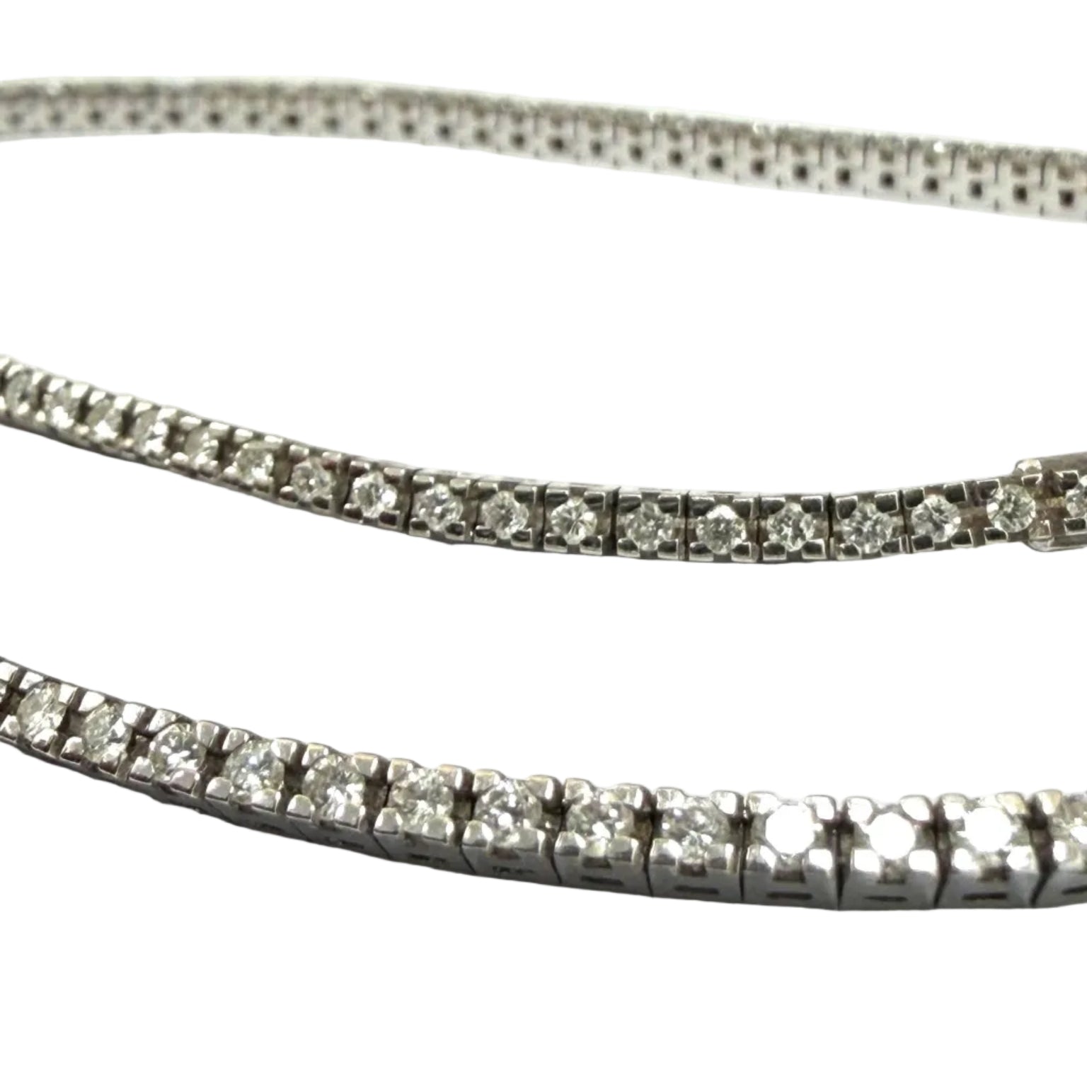 Collier Rivière en or blanc et diamants