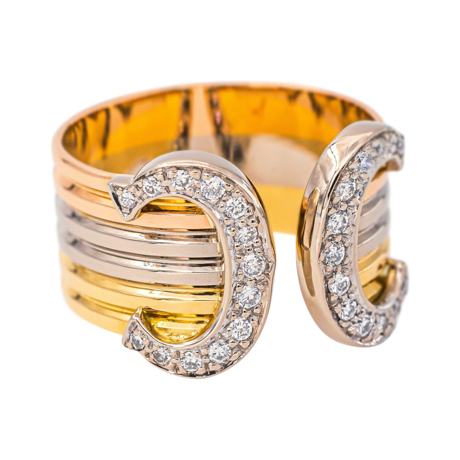 Cartier Bague C de Cartier Or jaune Diamant