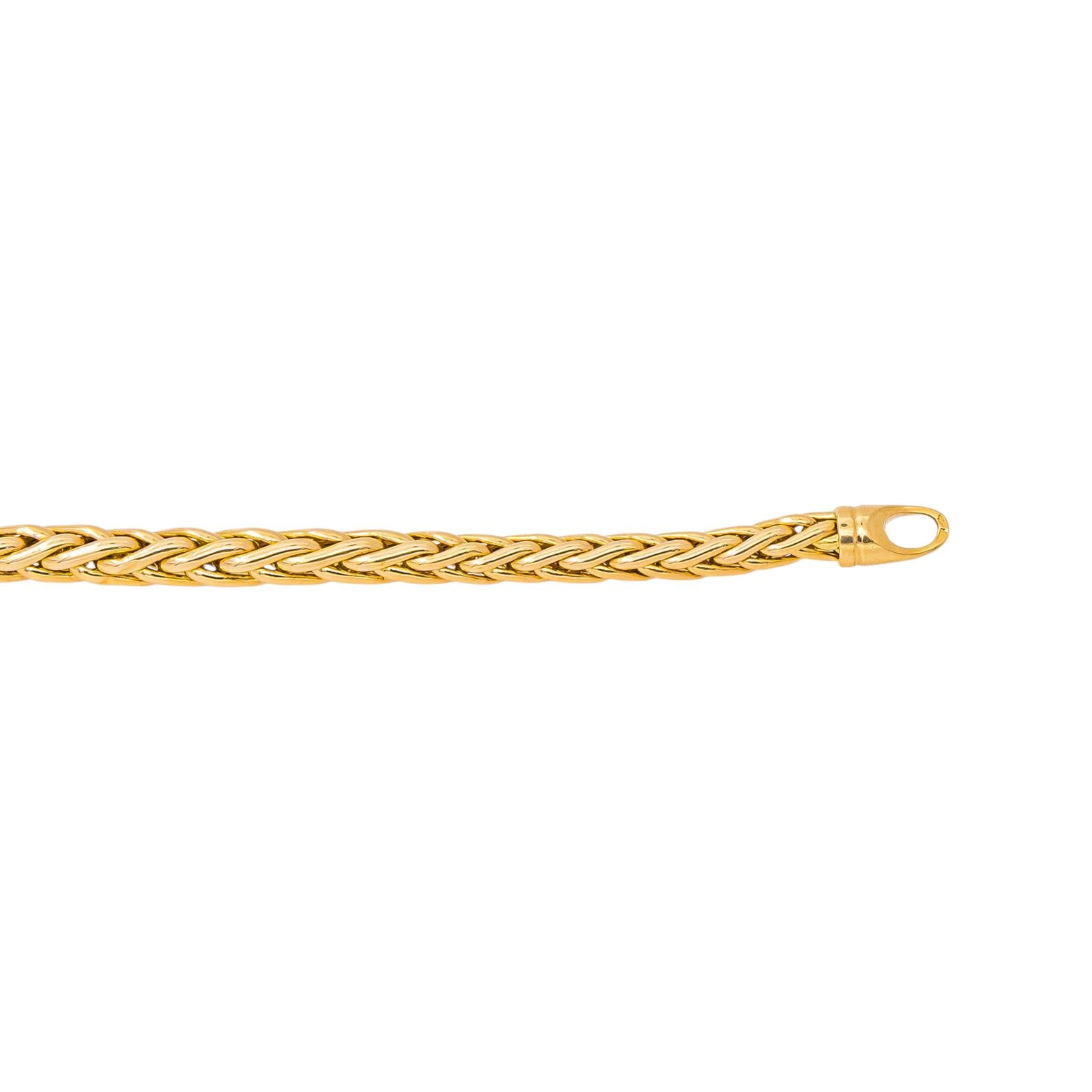 Collier Maille palmier Or jaune