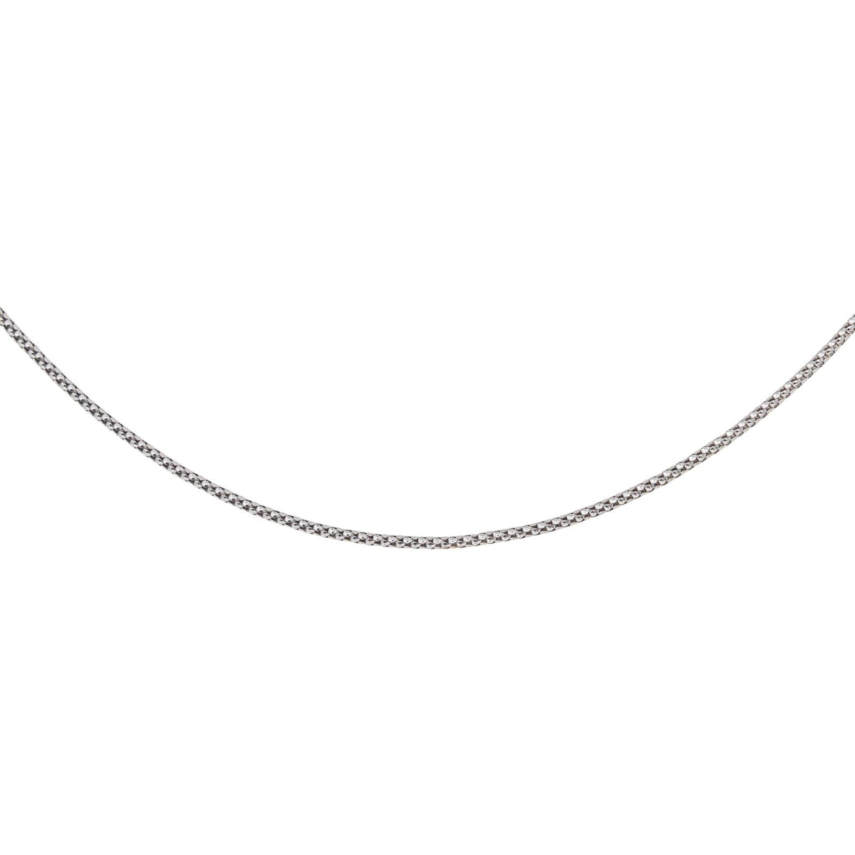Collier  Chaîne à maillon  Or blanc