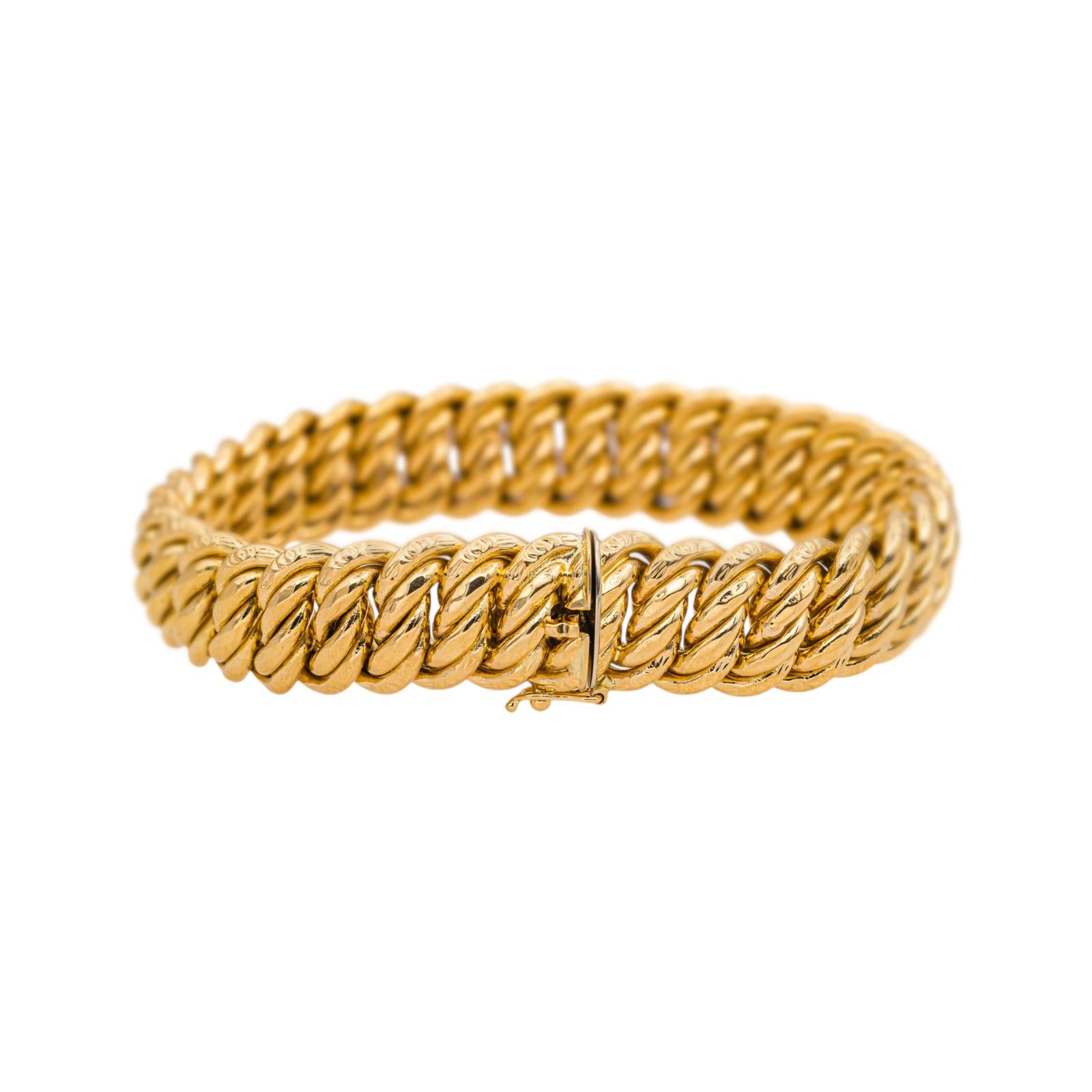 Bracelet Maille américaine Or jaune