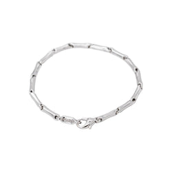 Chimento Bracelet Maille bâton Bamboo Or blanc