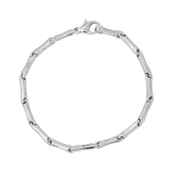 Chimento Bracelet Maille bâton Bamboo Or blanc