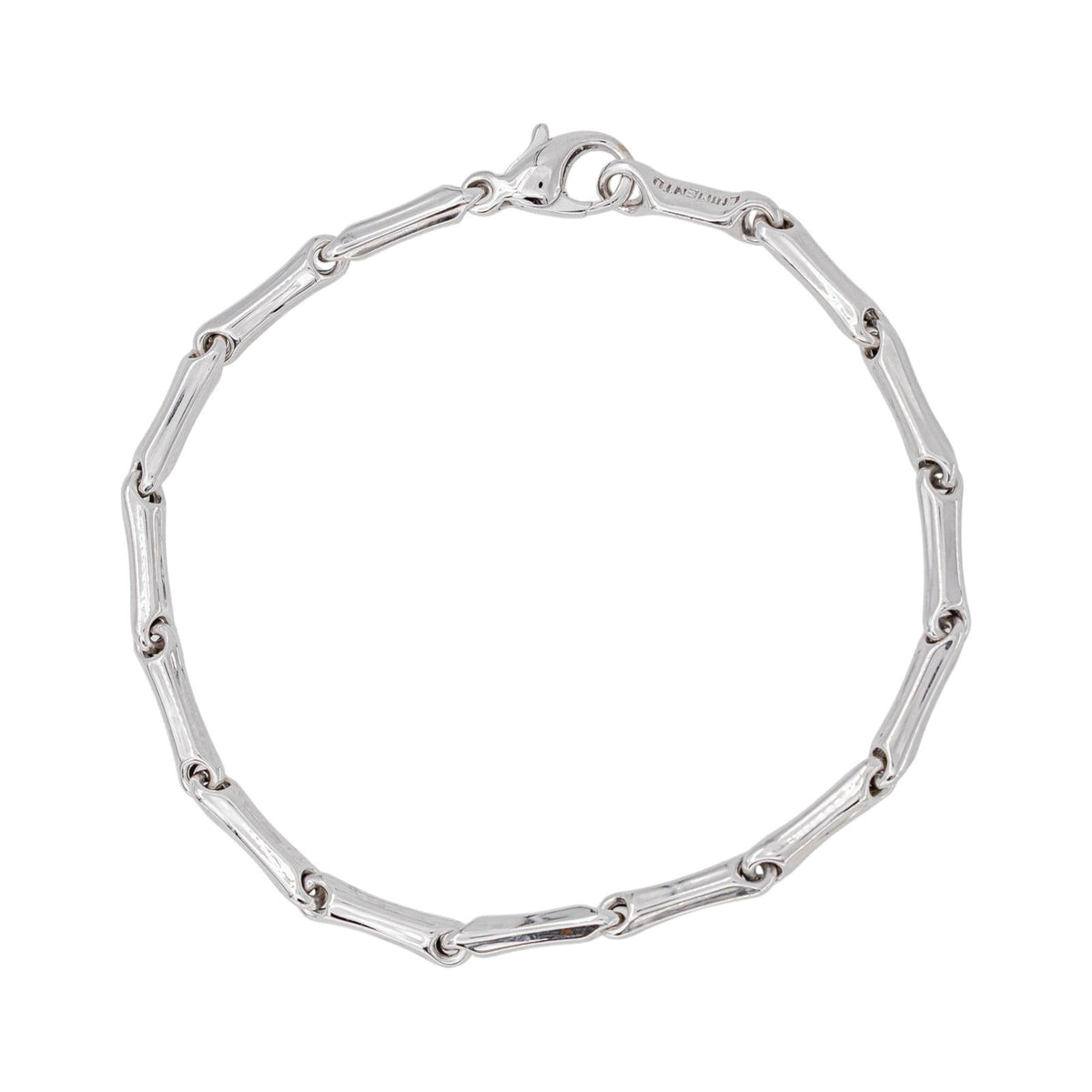 Chimento Bracelet Maille bâton Bamboo Or blanc