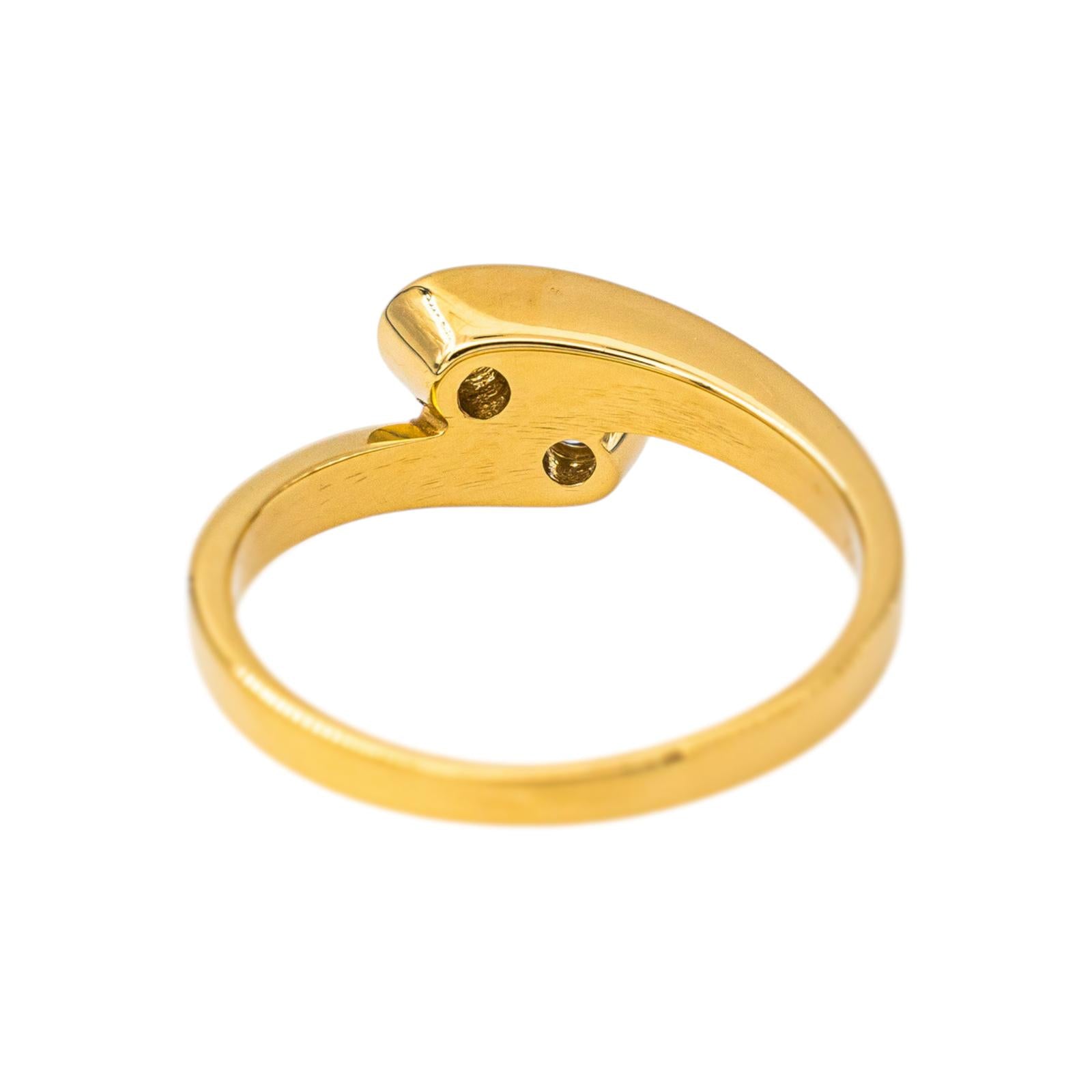 Bague Toi & Moi Or jaune Diamant
