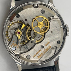 Montre JAEGER-LECOULTRE en acier et cuir