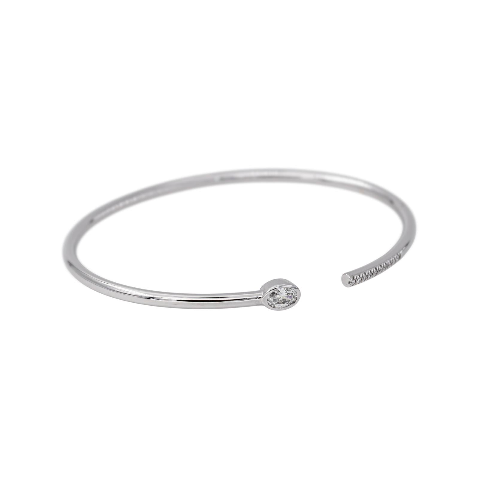 Van der Bauwede Bracelet Jonc Vendôme Or blanc Diamant