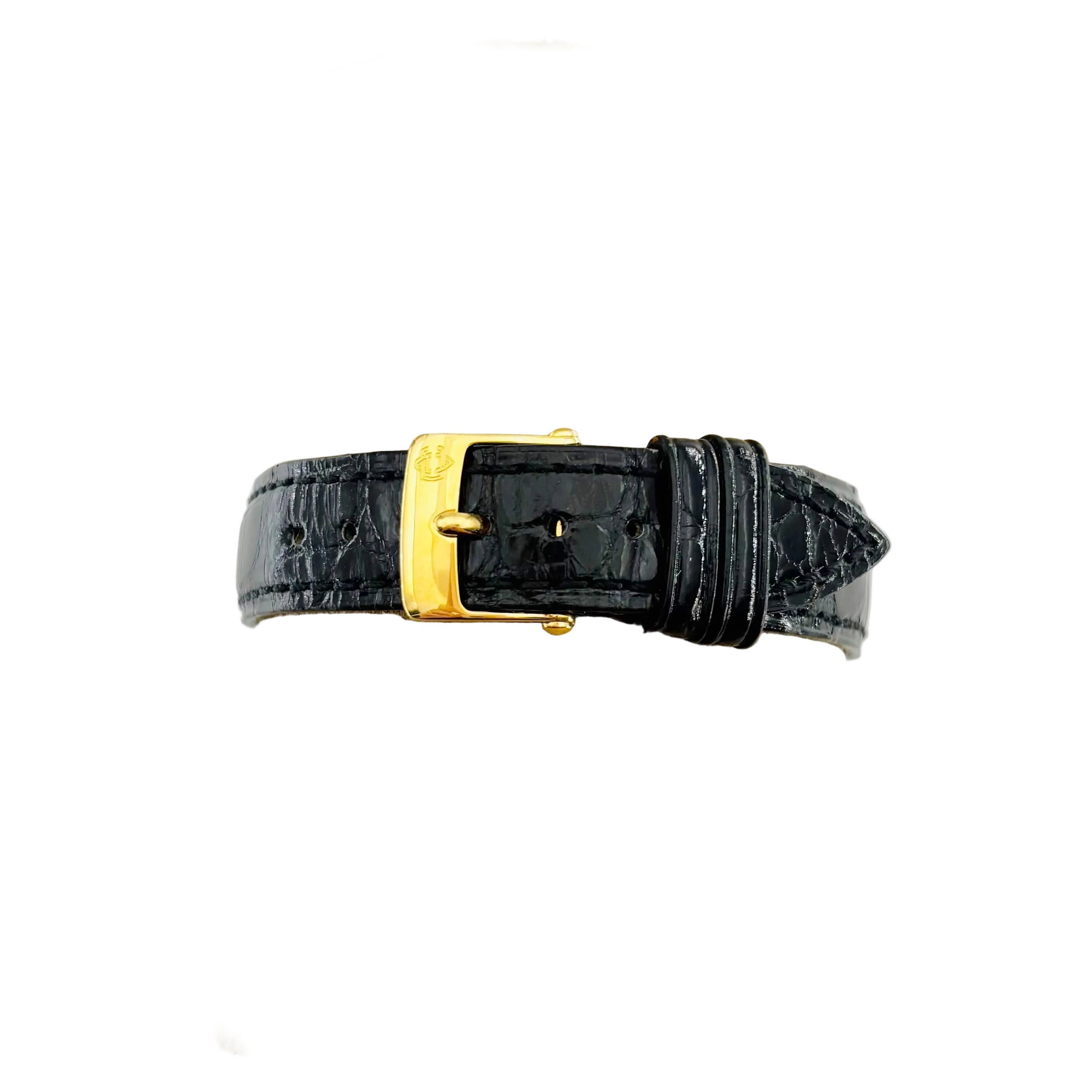 Montre VAN CLEEF & ARPELS "La Collection" en or jaune, acier et cuir