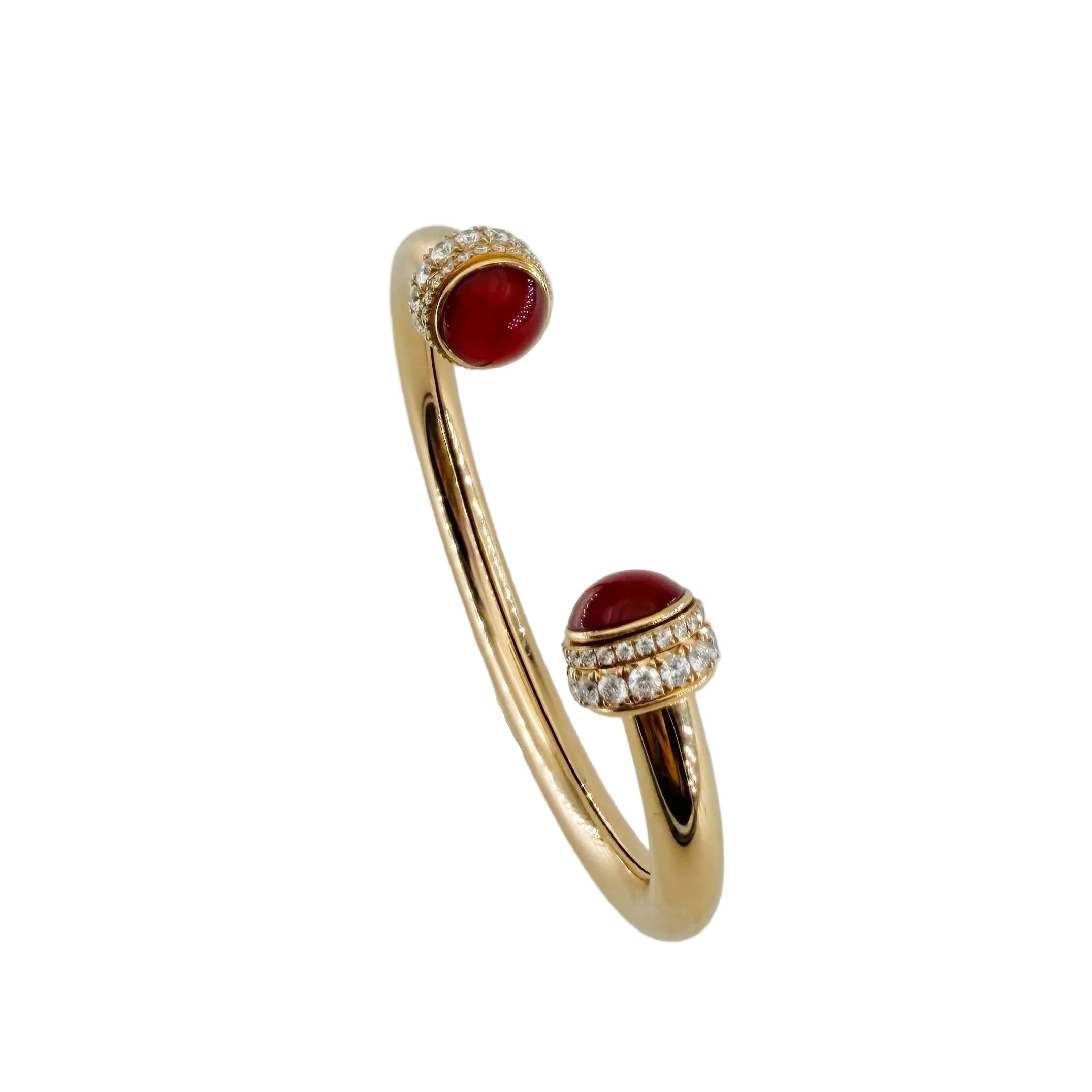 Bracelet Jonc PIAGET "Possession" en or rose, cornaline et diamants