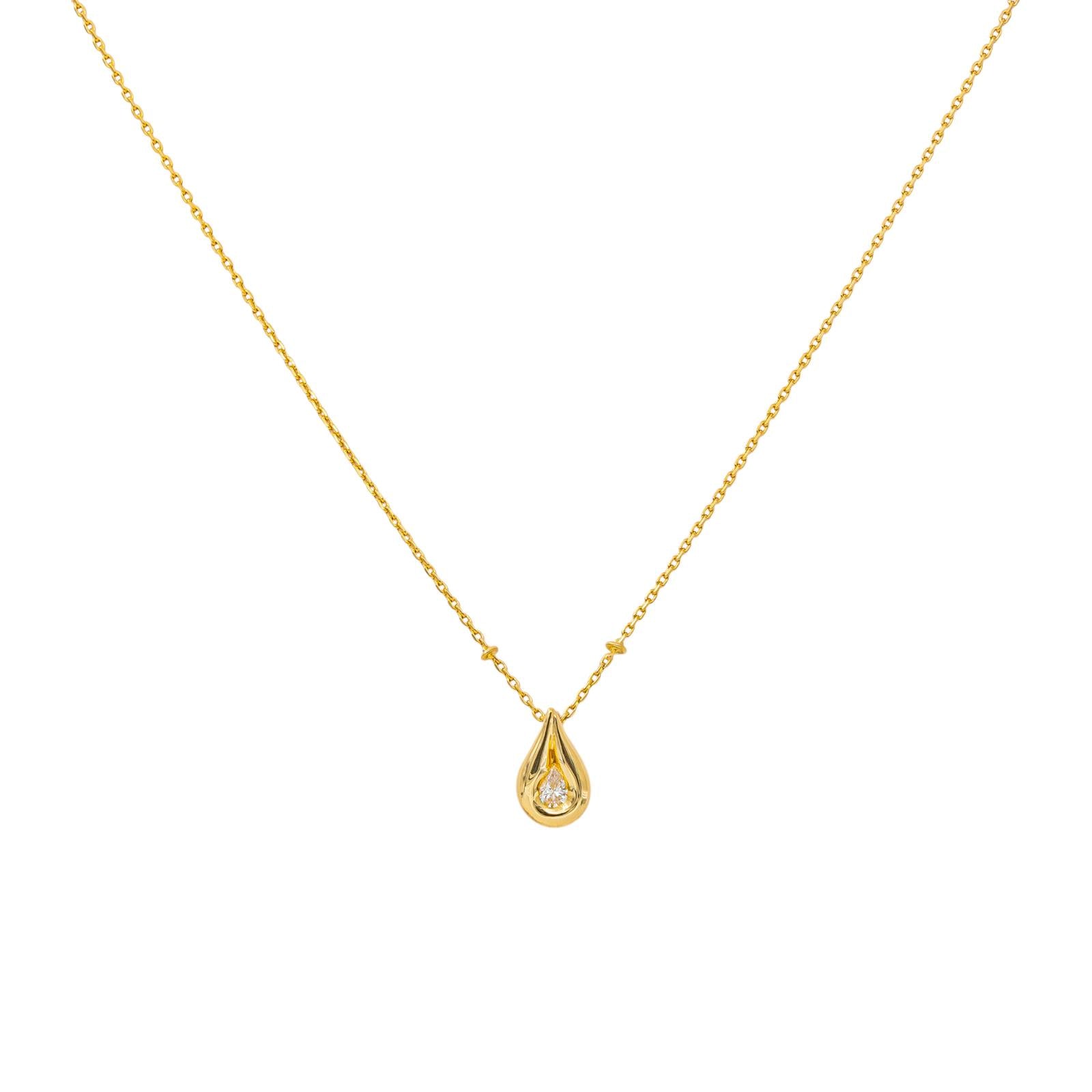Collier Pendentif Or jaune Diamant