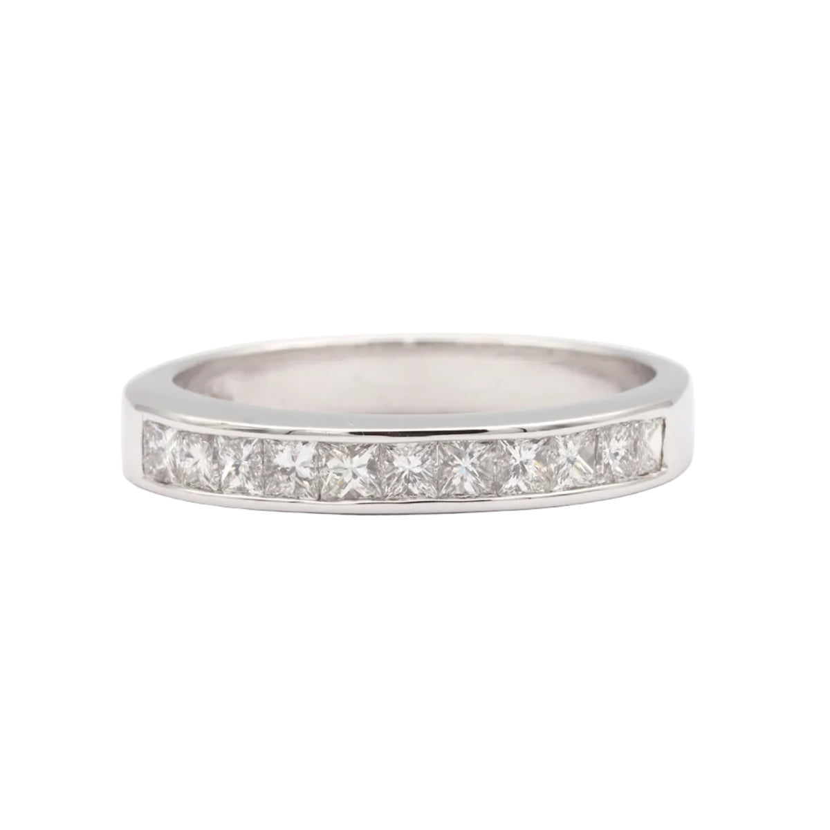 Bague Alliance en or blanc et diamants