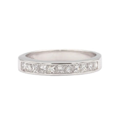 Bague Alliance en or blanc et diamants