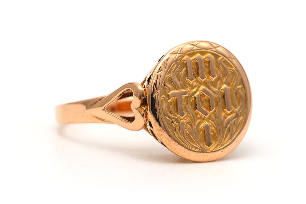 Bague Chevalière en or jaune
