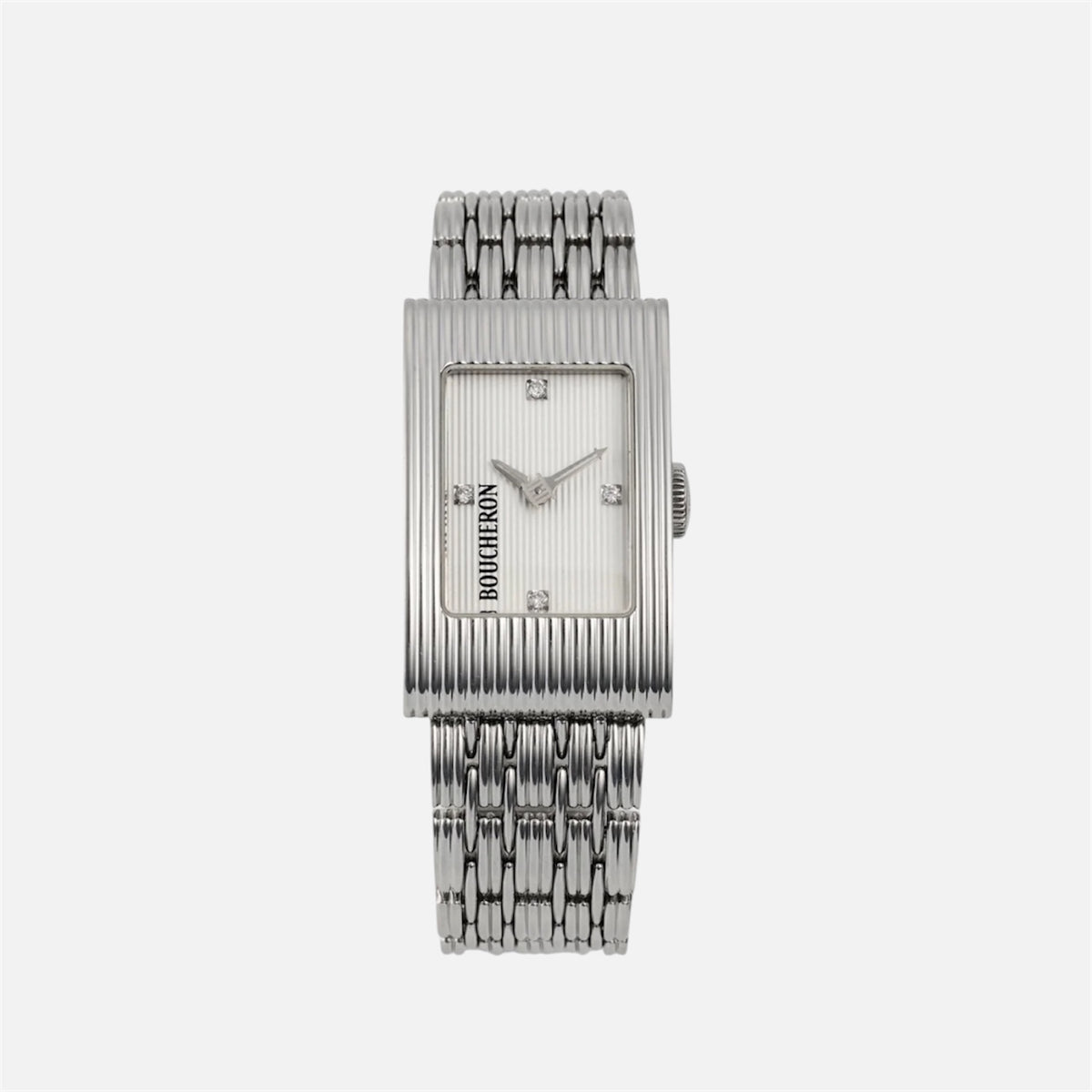 Montre BOUCHERON Reflet en acier et diamants