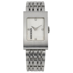 Montre BOUCHERON "Reflet" en acier et diamants
