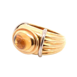 Bague Jonc BOUCHERON "Jaïpur" en or jaune et citrine