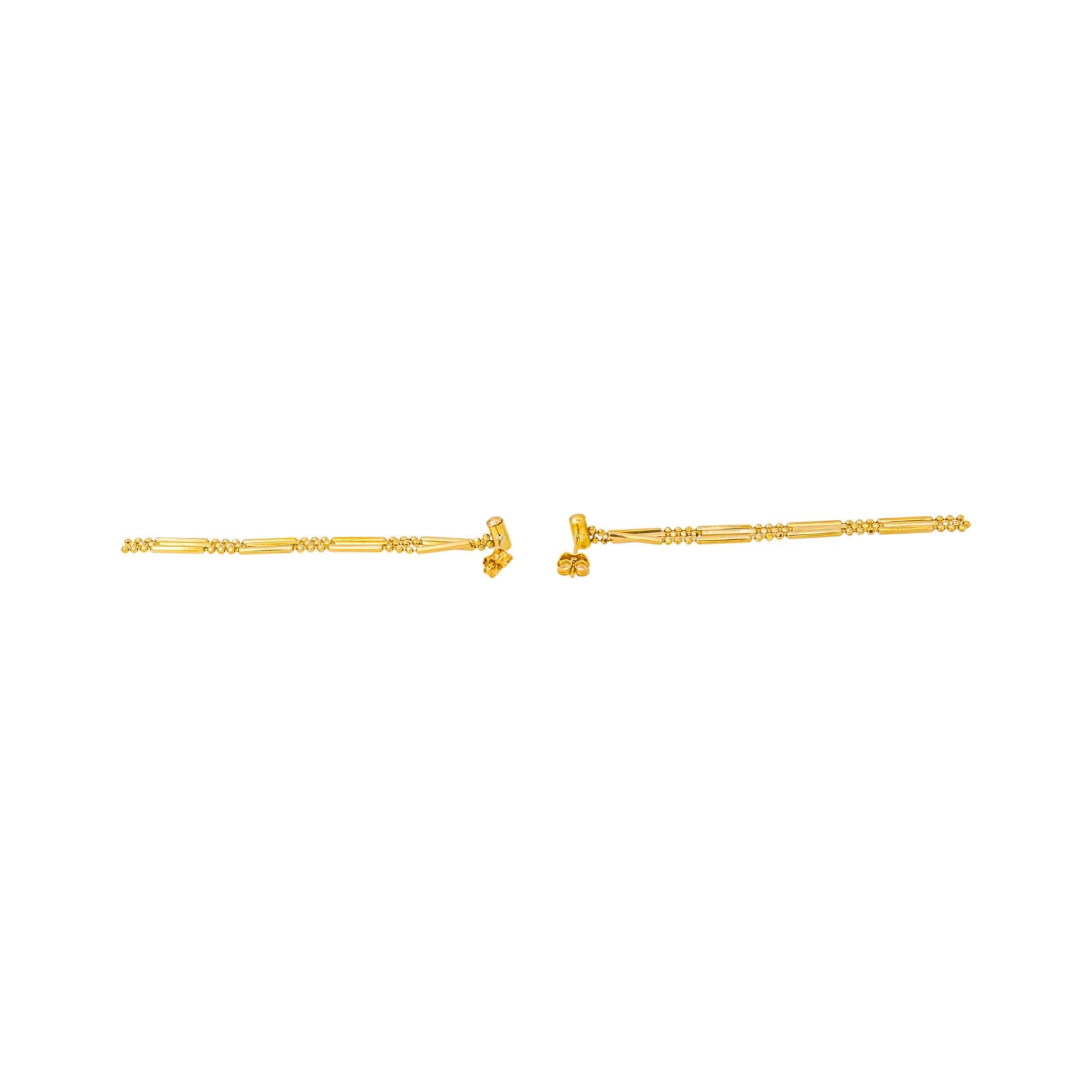 Boucles d'oreilles Pendantes en or jaune