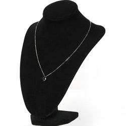 Collier Pendentif en or blanc et saphir
