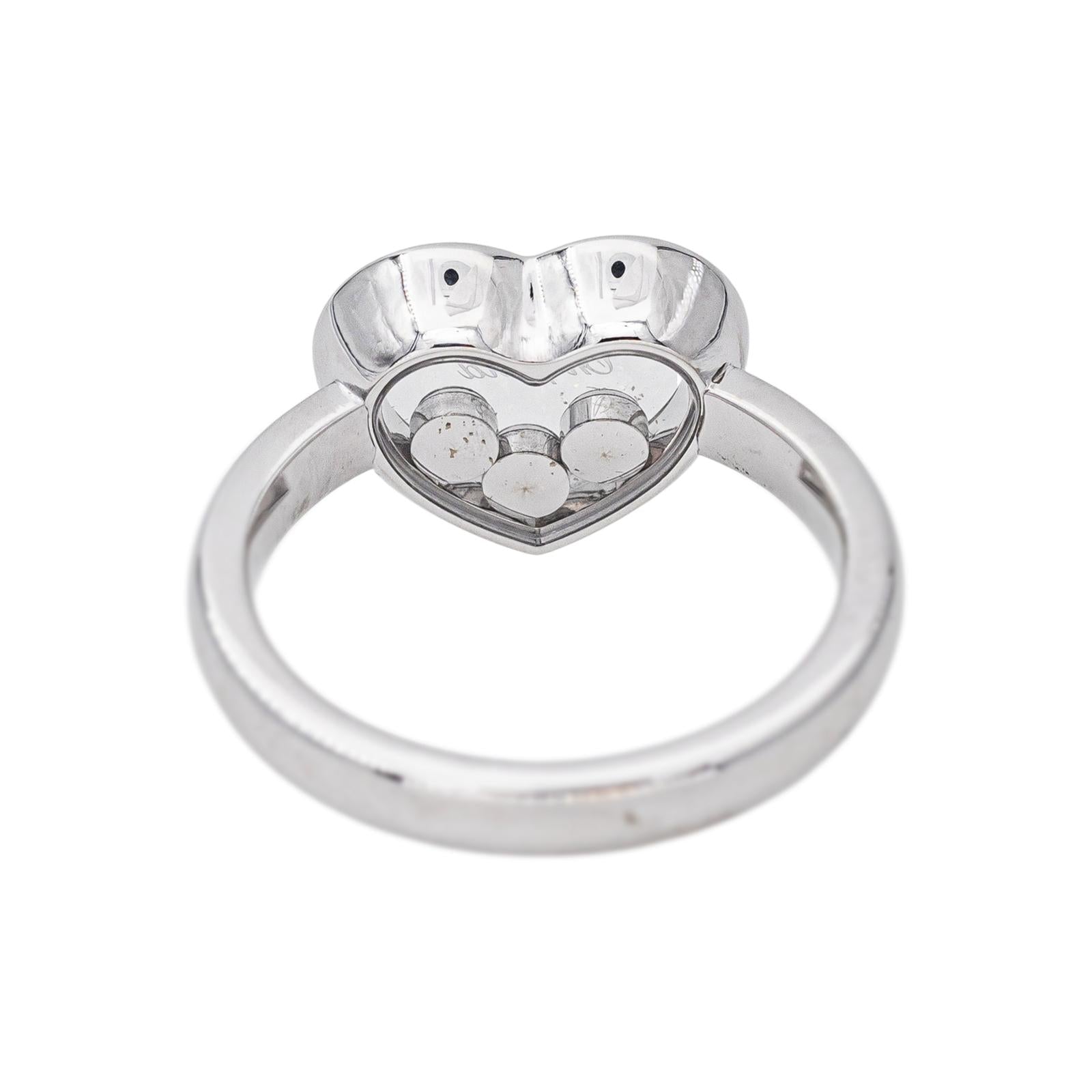 Chopard Bague Happy Diamond Or blanc Diamant