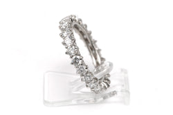Bague Alliance en or blanc et diamants