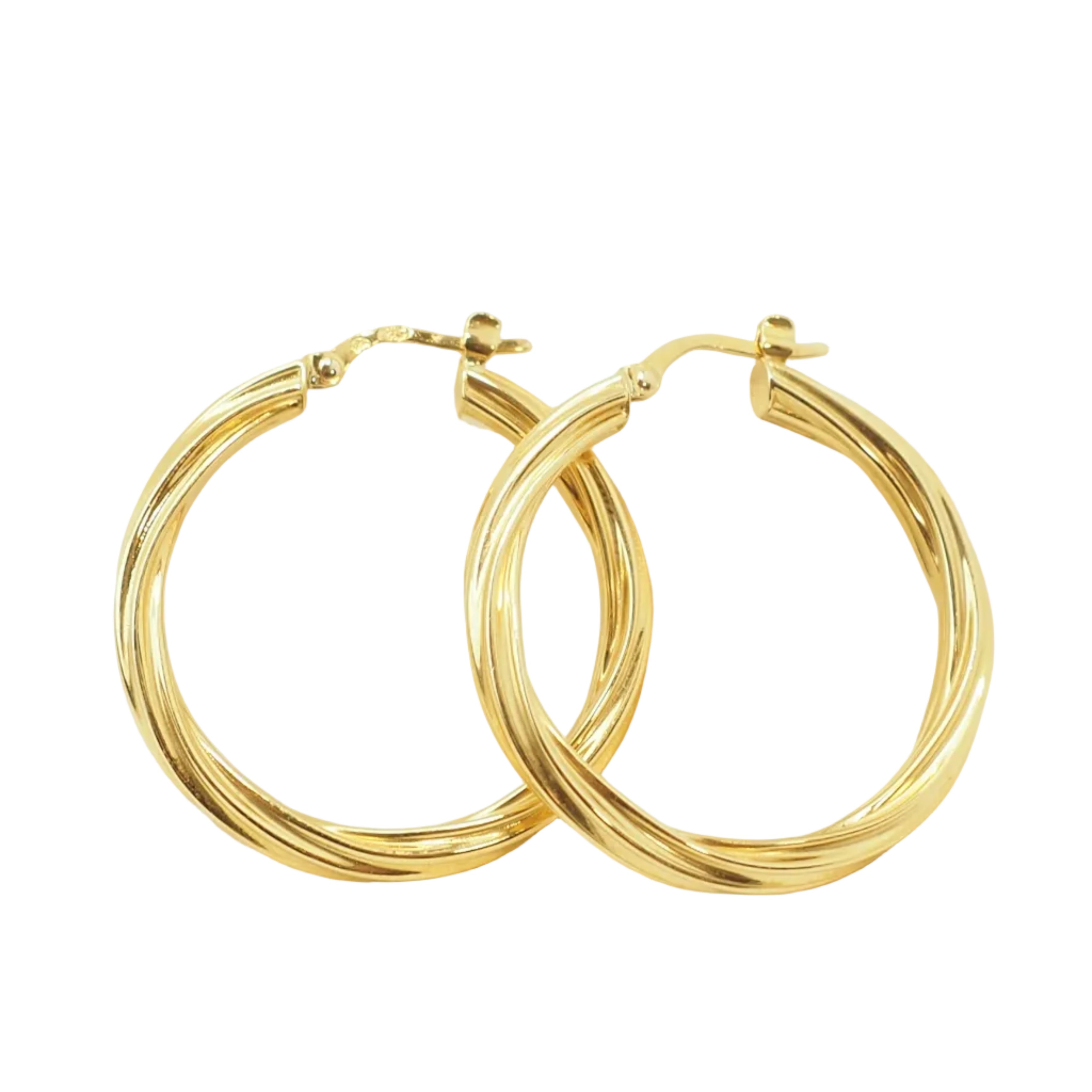 Boucles d'oreilles Créoles en or jaune