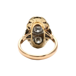 Bague Trilogie en or blanc, or jaune et diamants