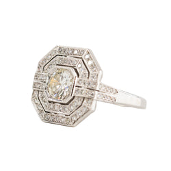 Bague Entourage en or blanc et diamants