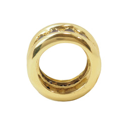 Bague Cocktail en or jaune, améthystes et diamants