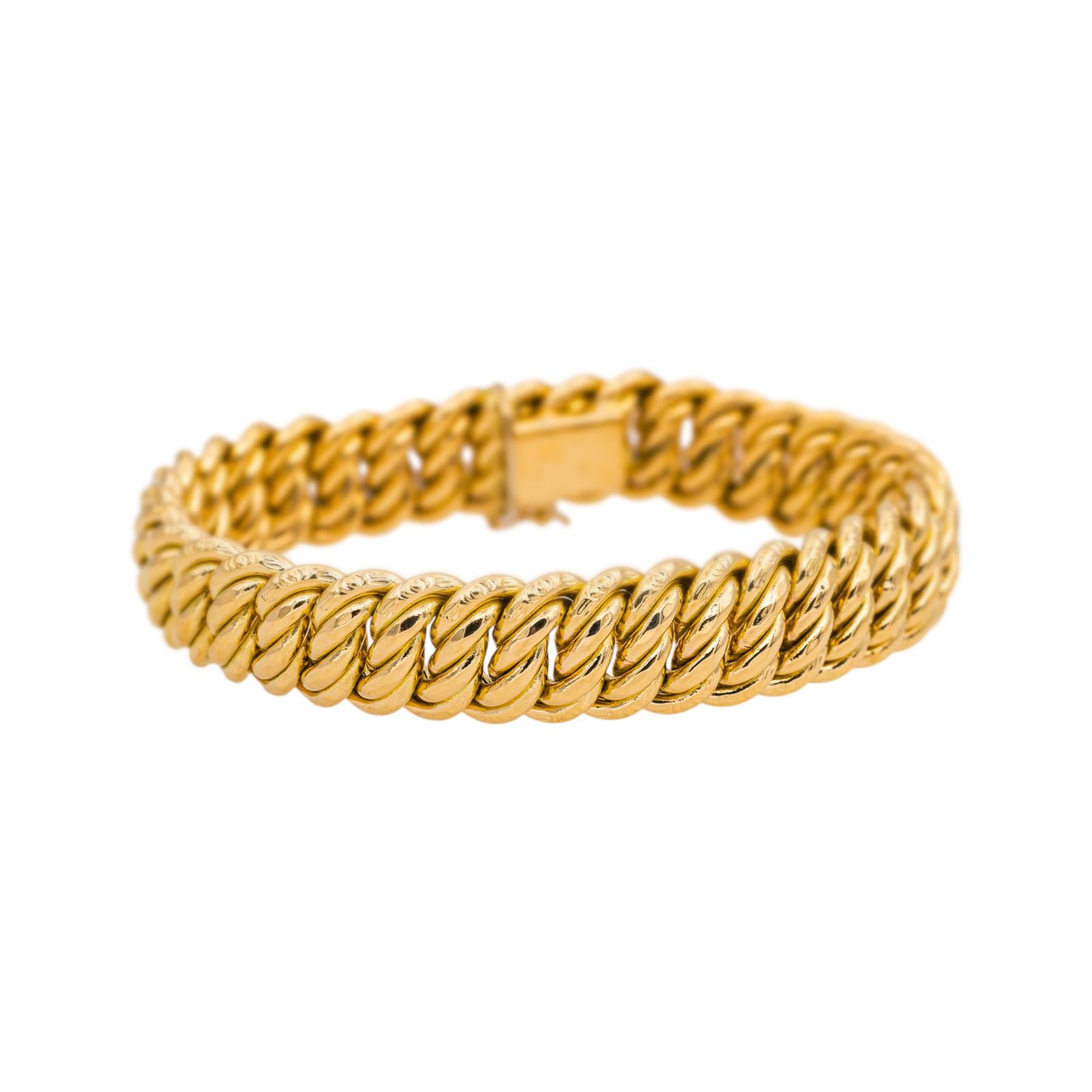 Bracelet Maille américaine Or jaune