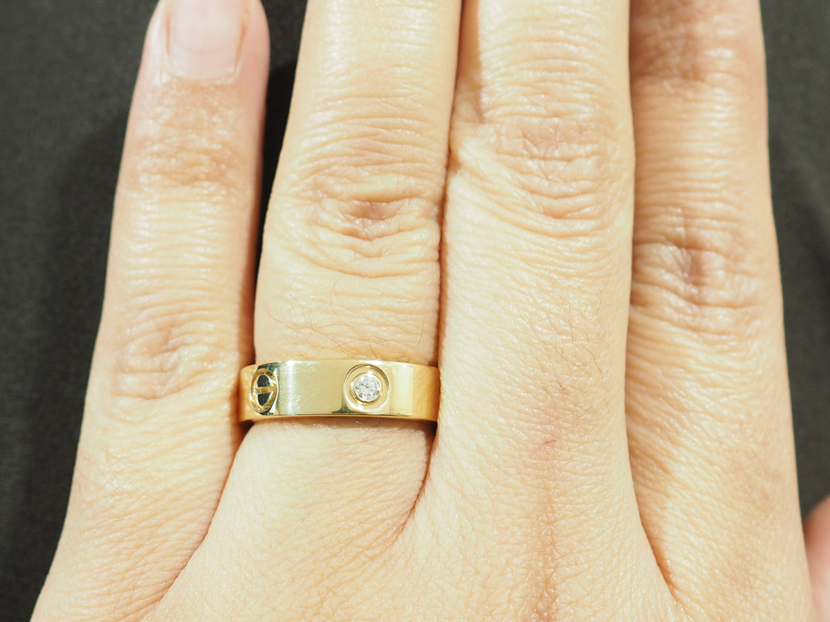 Bague Alliance CARTIER Love en or jaune et diamants