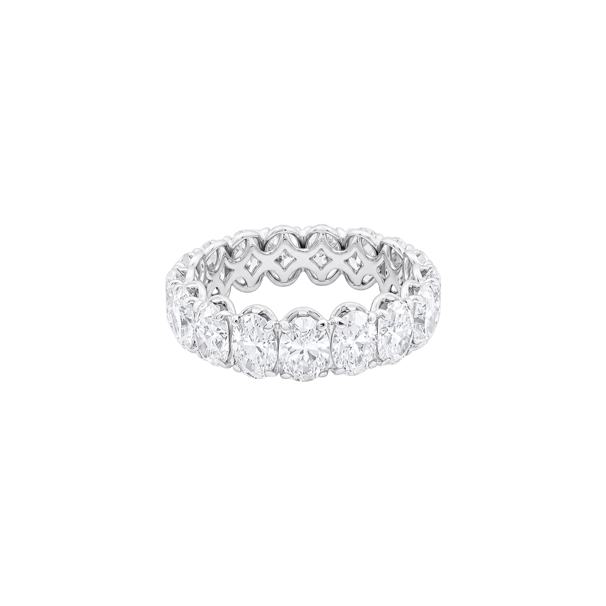 Bague Alliance en or blanc et diamants