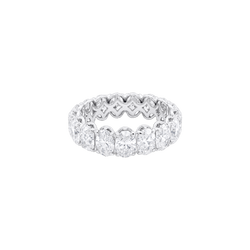 Bague Alliance en or blanc et diamants