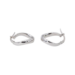 Boucles d'oreilles Créoles Or blanc