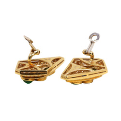 Parure REPOSSI en or jaune, perles, saphirs, émeraudes et diamants