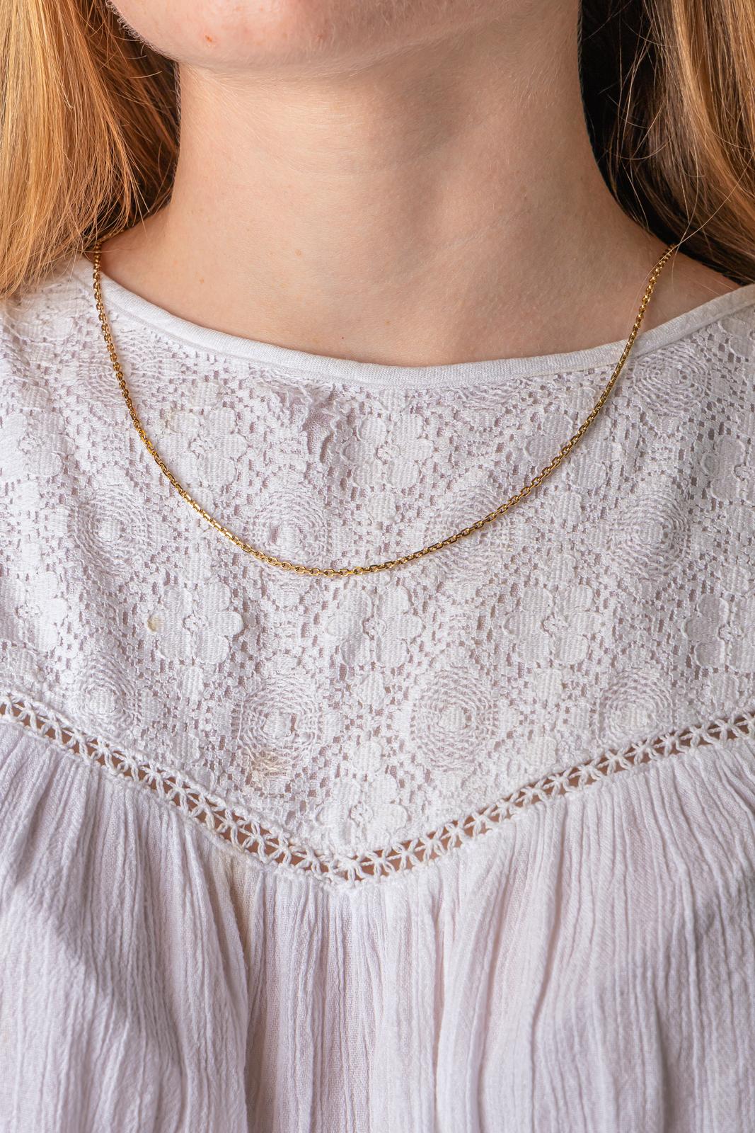 Collier maille Forçat Or jaune
