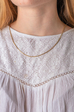 Collier maille Forçat Or jaune
