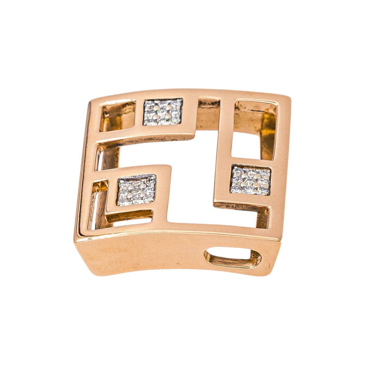 Garel Pendentif  Or rose Diamant