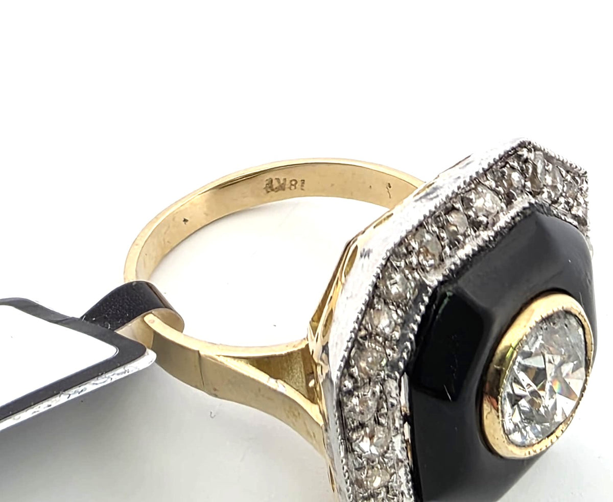 Bague Entourage en or blanc, or jaune et diamatns