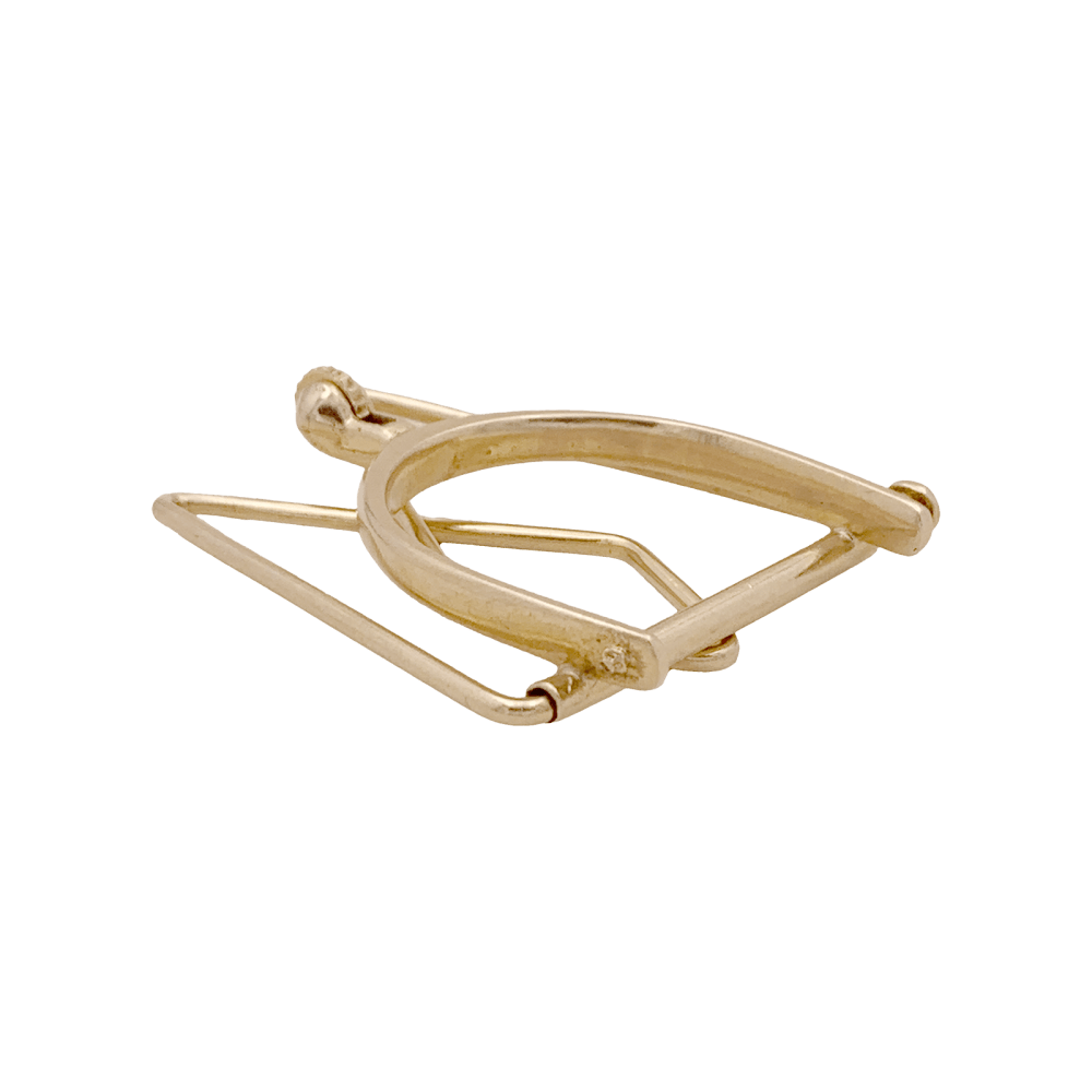 Pince à billet Mellerio, « Éperon » en or jaune.