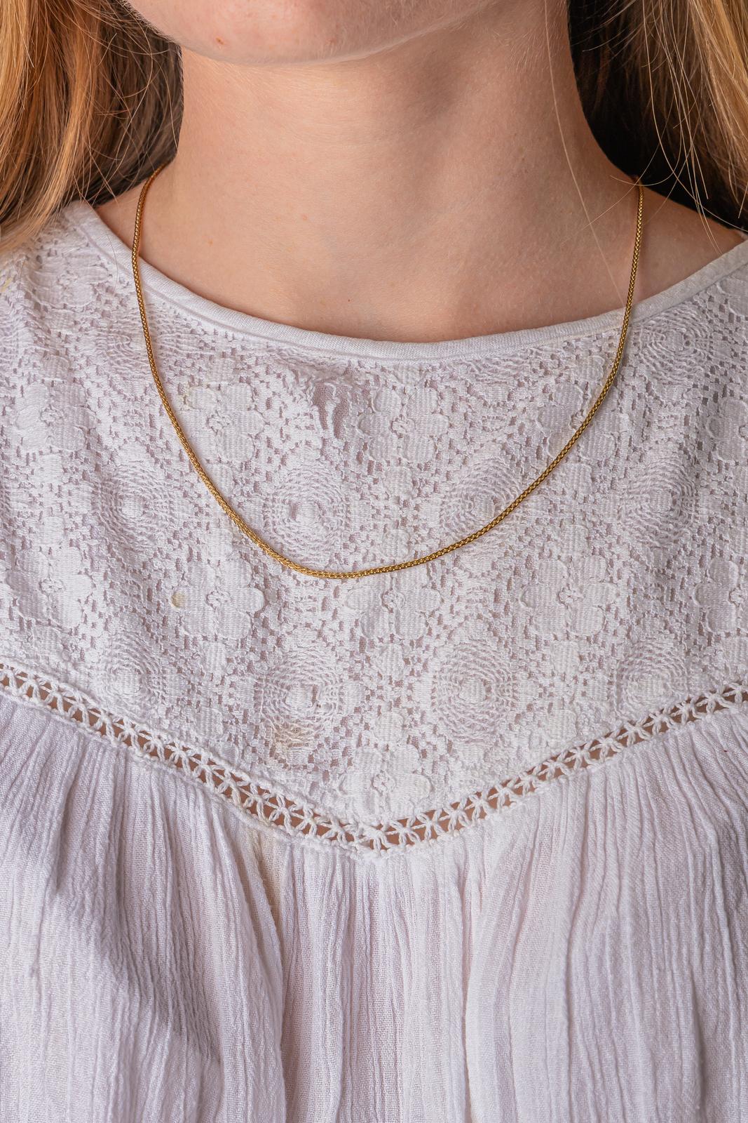 Collier Maille tressée Or jaune