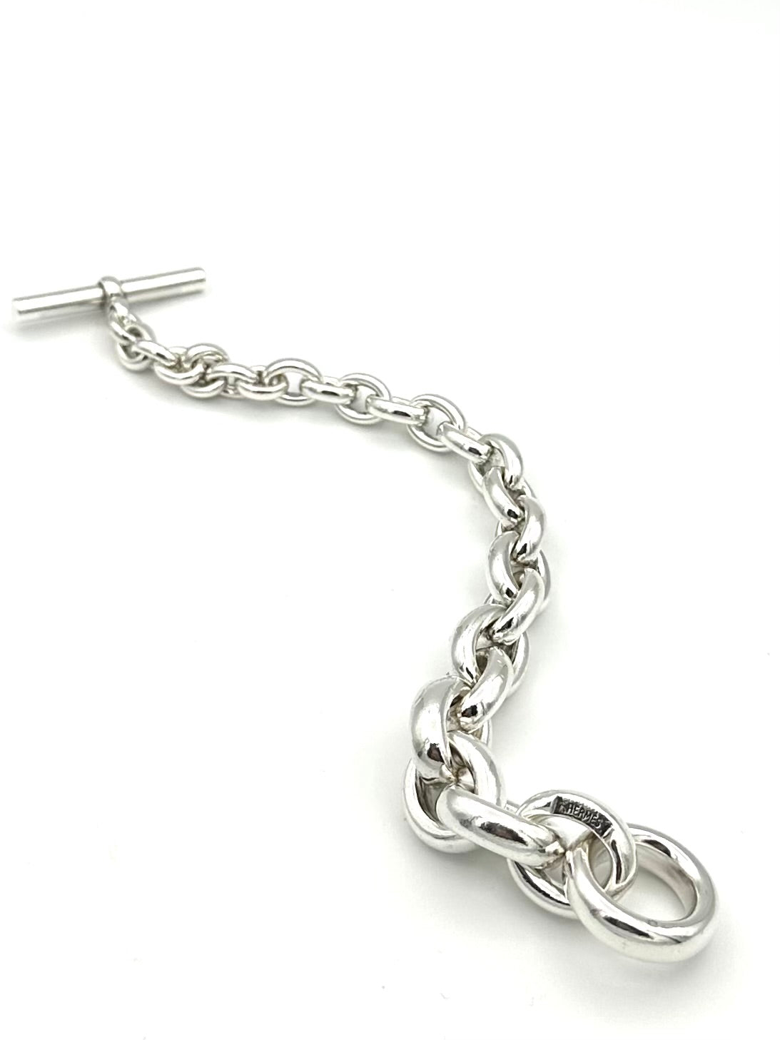 Bracelet Maille HERMÈS "Crescendo" en argent