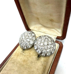 Boucles d'oreilles Dormeuses en or blanc et diamants
