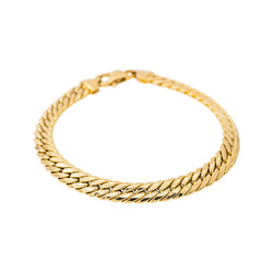 Bracelet maille Anglaise Or jaune